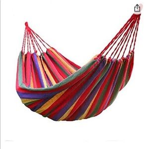 Cotton hammock bed w/portable carying bag
